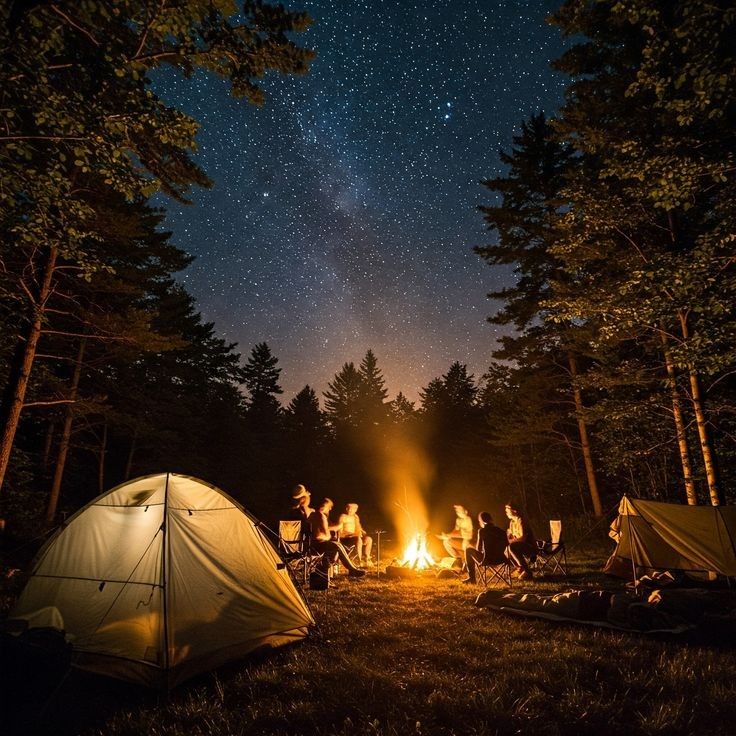 Camping en forêt d'Azrou